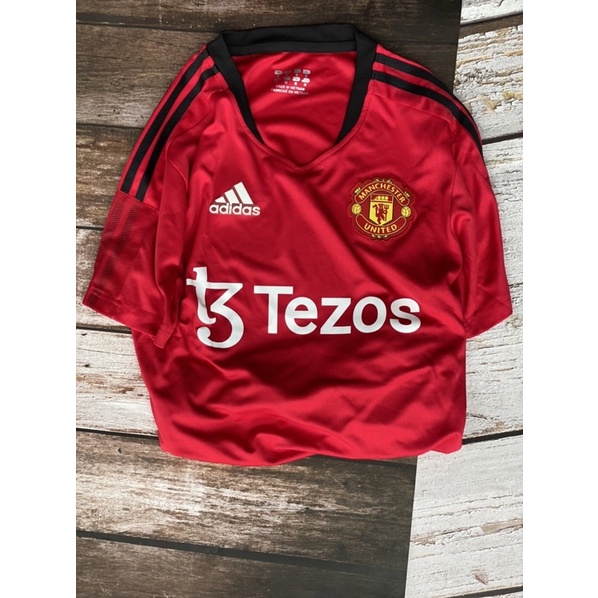 Set Bộ quần áo bóng đá vải thái mịn clb mu manchester united 2022 phiên bản trainning áo đỏ quần đen
