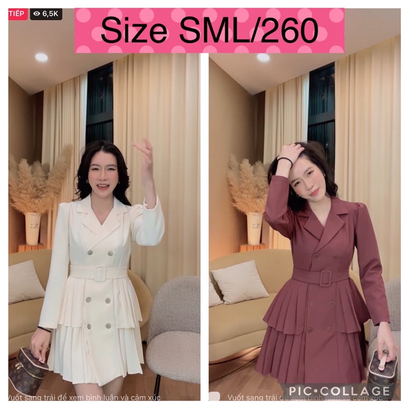 🌺Set vest/ chân váy ly Loan Lâm 🌺