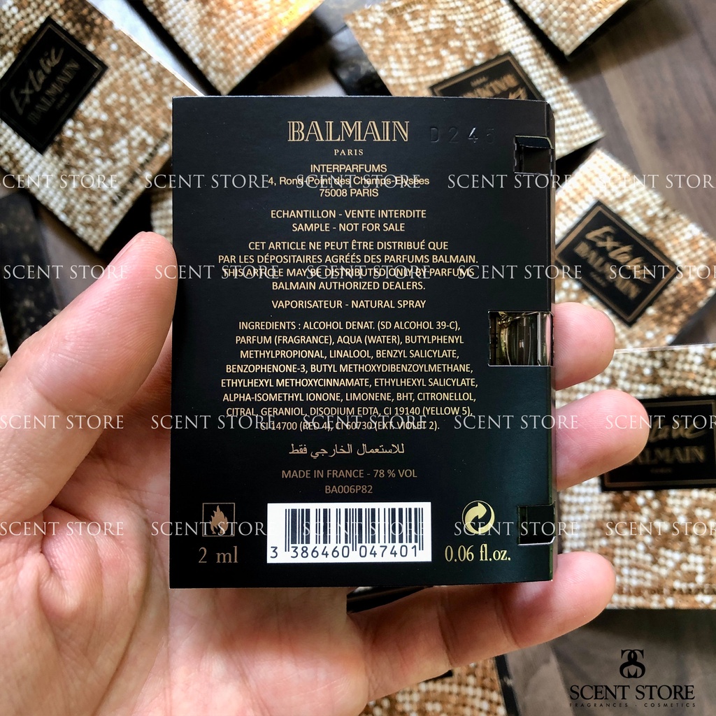 Scentstorevn - Vial chính hãng nước hoa Extatic Balmain for Women Edp [2ml]