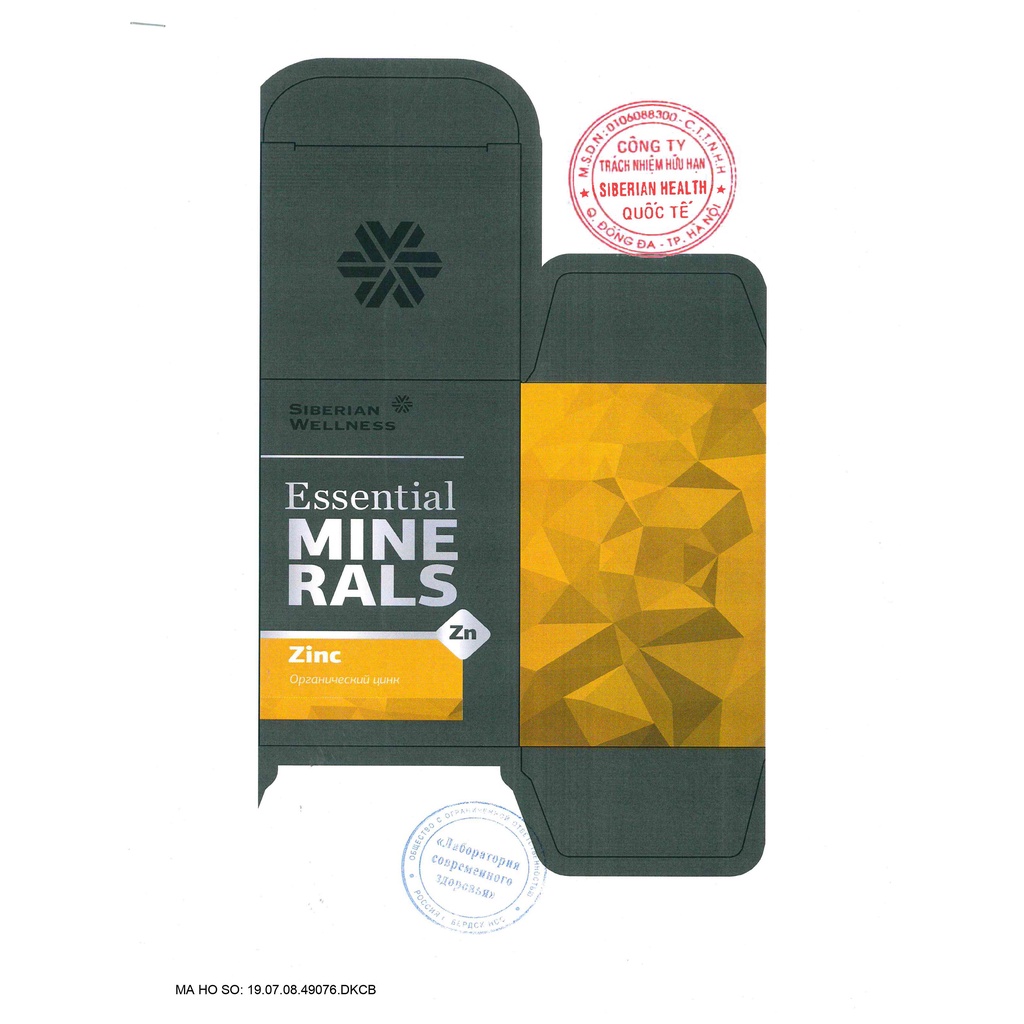 Thực phẩm bảo vệ sức khỏe Essential Minerals Zinc – 60 viên/lọ