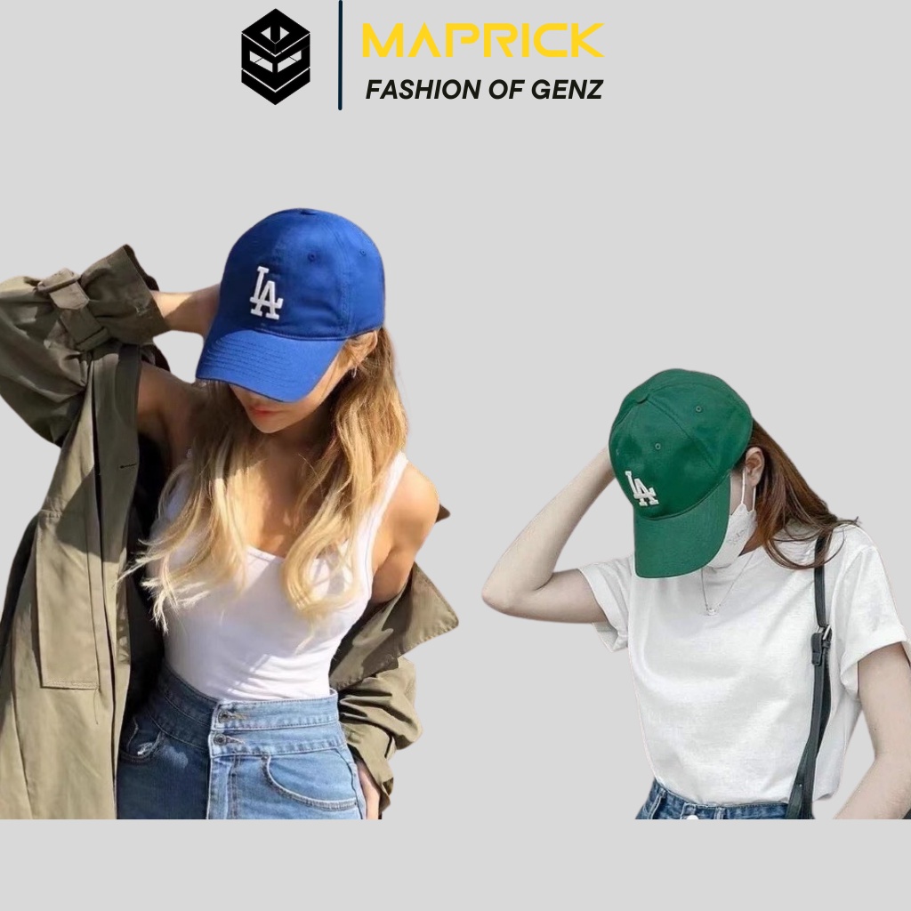 Mũ lưỡi trai ❤️ Nón kết thêu chữ LA chất kaki cao cấp form unisex nam nữ N59