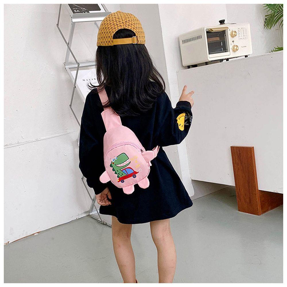 1 Túi Đeo Chéo Ngực / Đeo Chéo Hình Khủng Long Dễ Thương Cho Bé Mẫu Giáo
