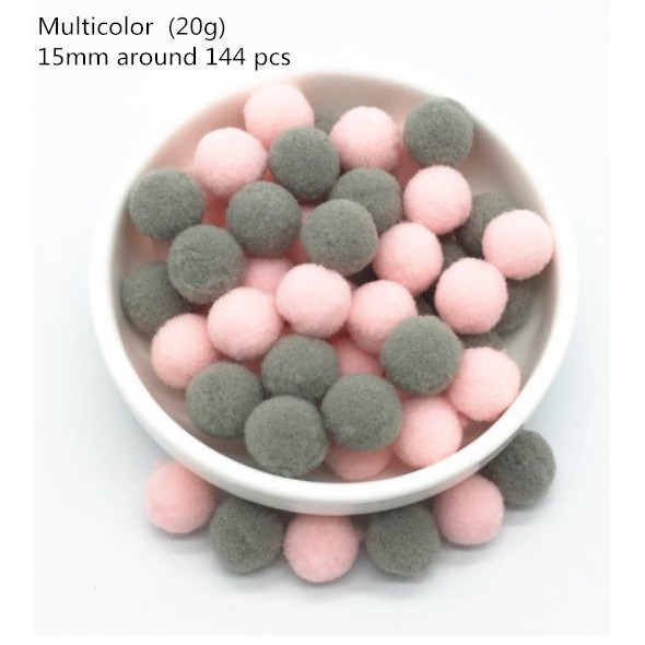 20G 8/10/15/20/25/30mm Quả cầu lông mềm dùng để trang trí