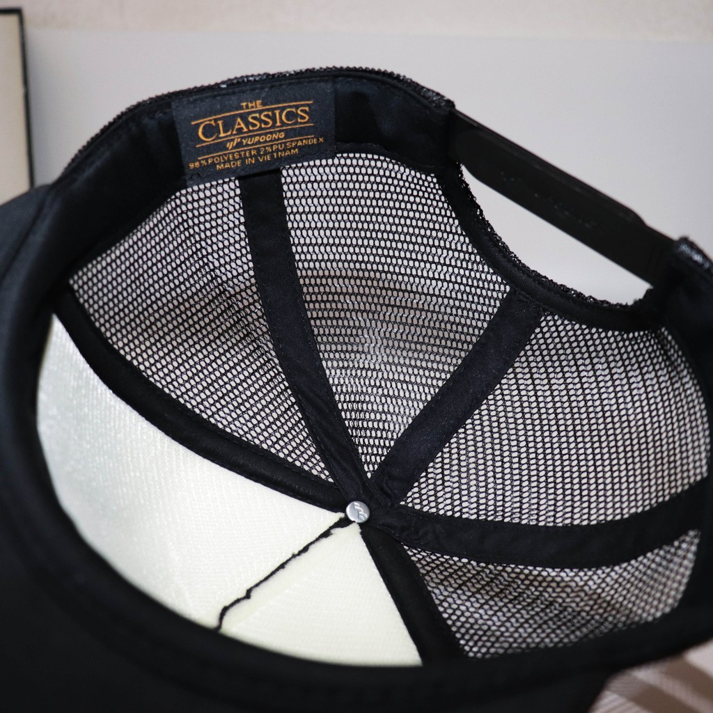 Nón NHS Snapback Full đen lưới êm ái Soái Ca Trơn008