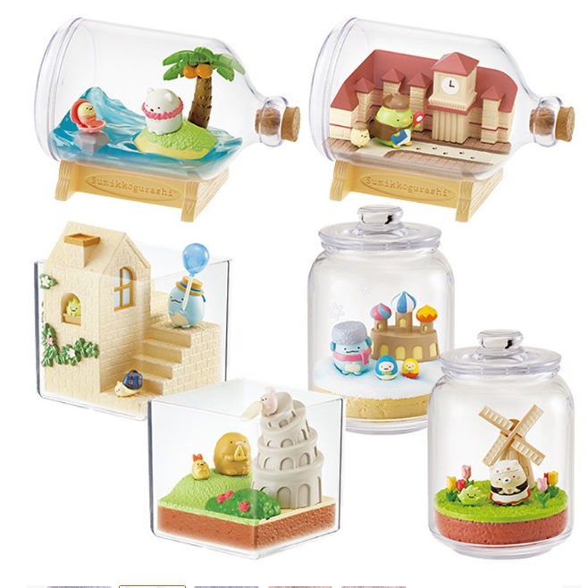 Mô Hình Diy, 6 Góc Sinh Vật Thu Nhỏ Trong Lọ Thủy Tinh, Decor Trang Trí Dễ Thương, Qua Tặng Sinh Nhật, Dịp Lễ Đặc Biệt