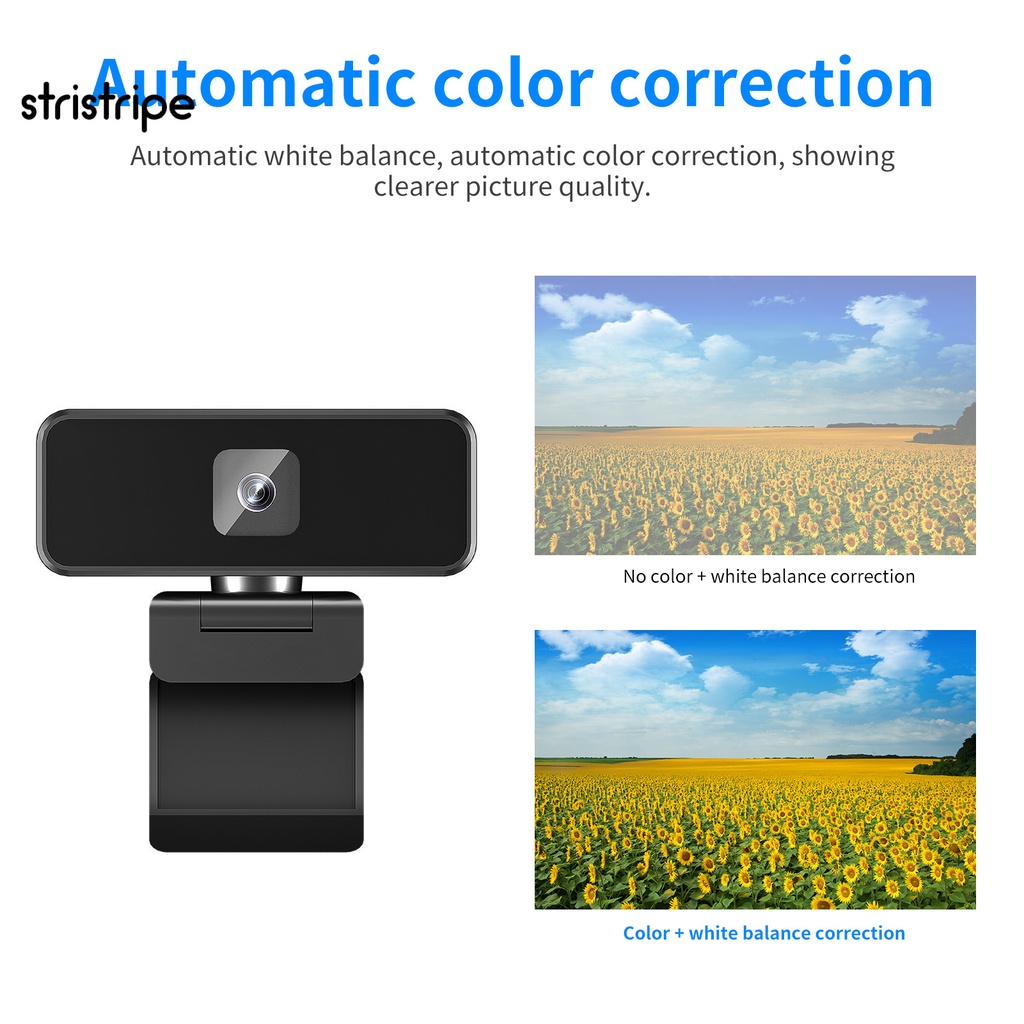 Webcam kỹ thuật số góc rộng 2K 1080P cố định cổng USB | BigBuy360 - bigbuy360.vn