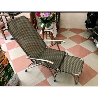 Ghế Bố Xếp Inox 1984( since 1984) - dày nặng  - màu ngẫu nhiên - Bao Đổi Trả 7 Ngày (Lỗi Kỹ Thuật)