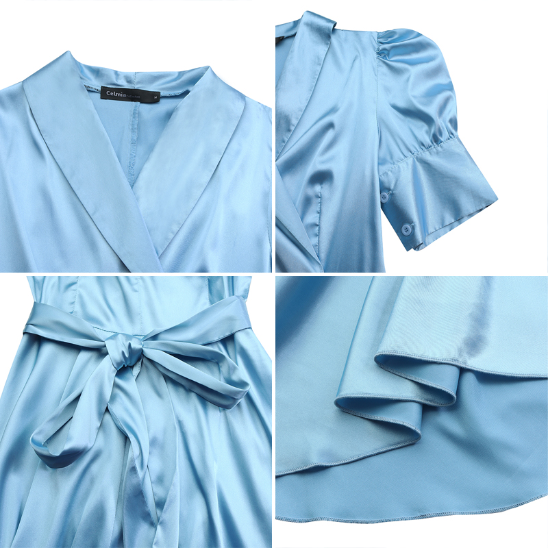 Đầm Celmia Cho Nữ Tay Ngắn Cổ Chữ V Thời Trang Quyến Rũ | BigBuy360 - bigbuy360.vn
