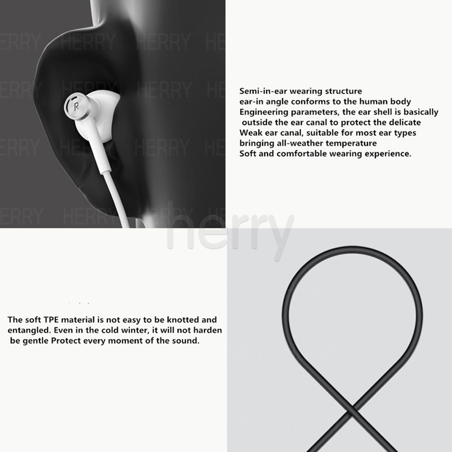 Tai nghe nhét tai có dây giắc 3.5mm type C tích hợp Micrô cho Android Xiaomi Mi Redmi