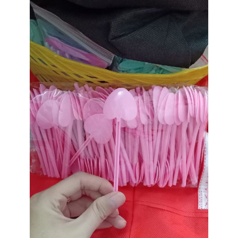 100 xẻng tim [màu hồng]