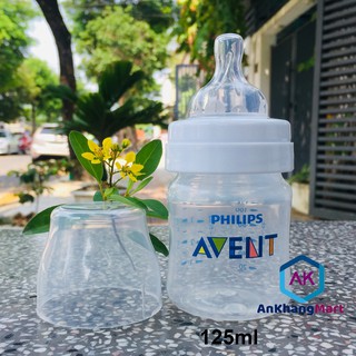 Bình sữa Philips Avent Classic 125ml (Cho bé từ 0 đến 3 tháng, Núm số 01)