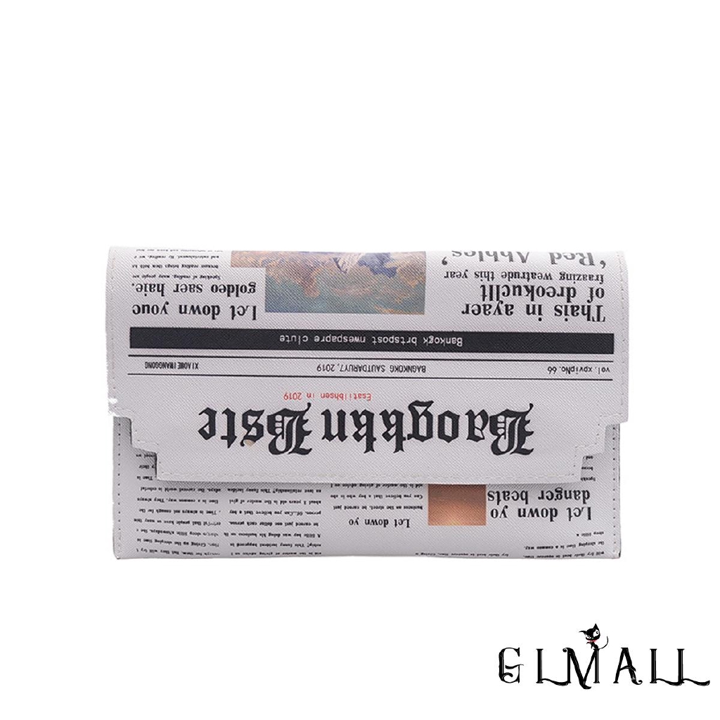 Túi Đeo Chéo In Hình Tờ Báo Sáng Tạo Cho Nữ | BigBuy360 - bigbuy360.vn