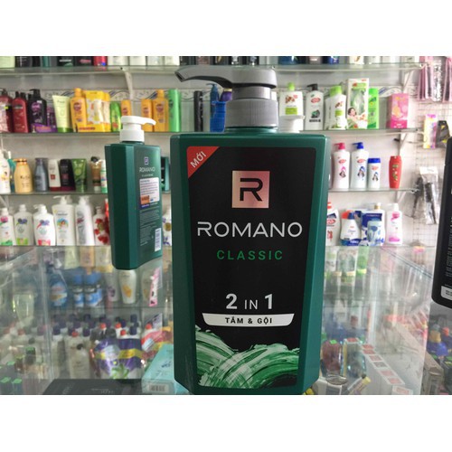 Dầu gội cao cấp Romano Classic cổ điển lịch lãm tóc chắc khỏe 650G /900G