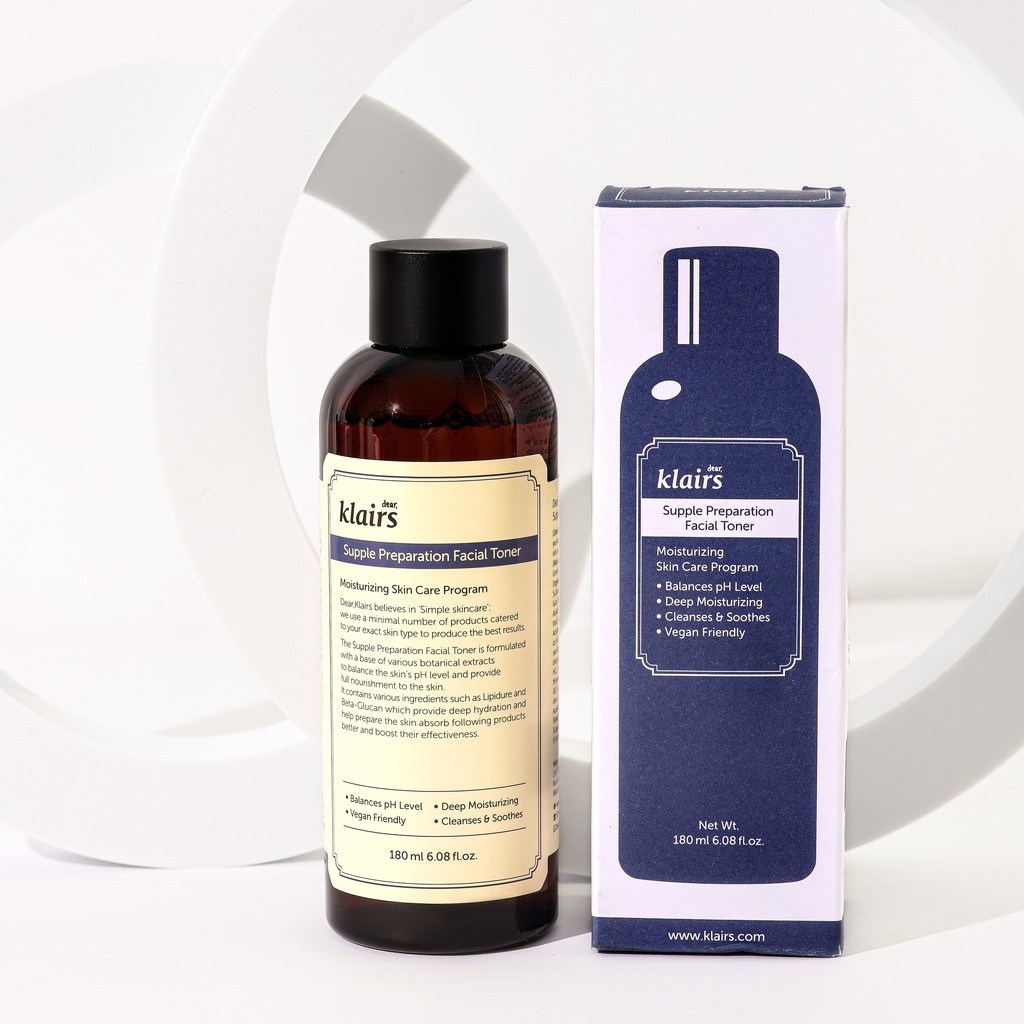 Nước hoa hồng dưỡng da Dear, Klairs Supple Preparation Toner