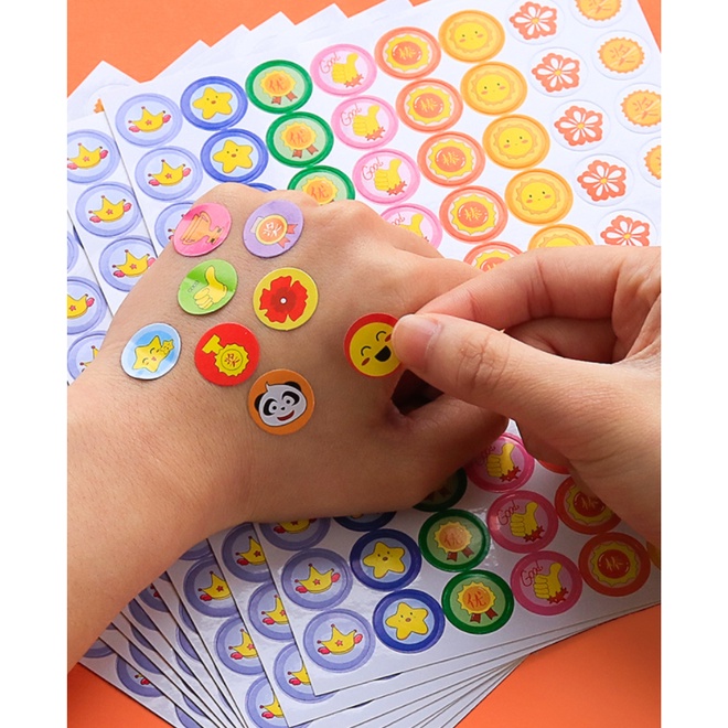 Set 10 ticker tờ khen thưởng cho bé