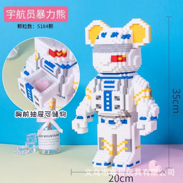 Bộ đồ chơi lắp ghép gấu Bearbrick