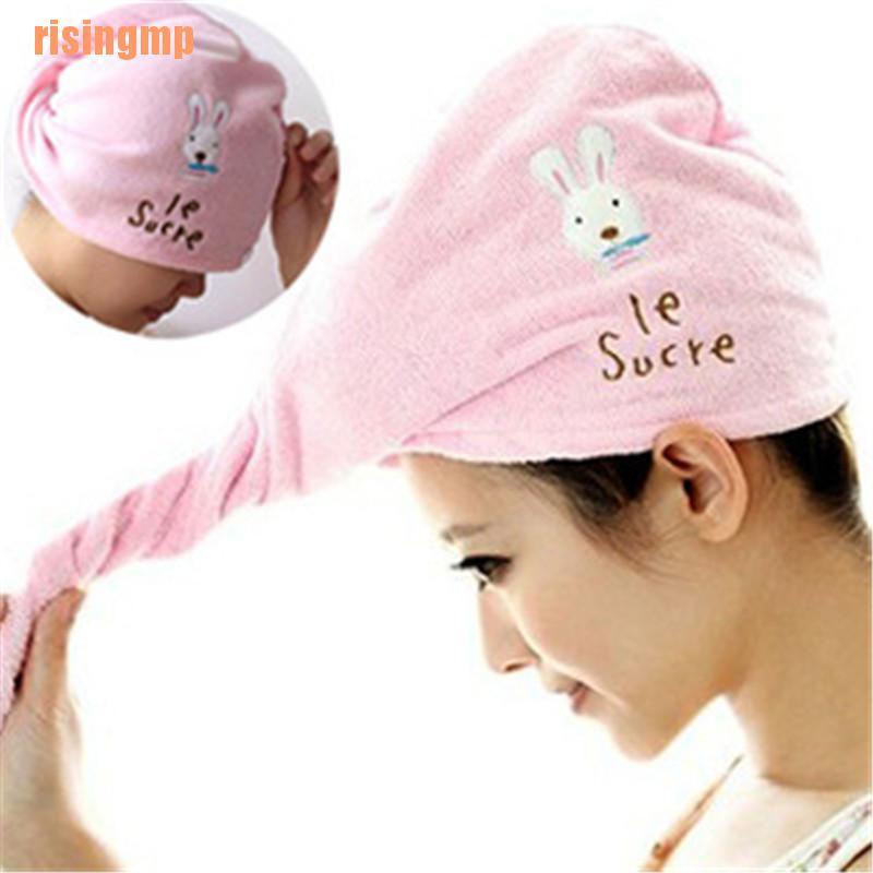 Khăn Quấn Đầu Làm Khô Tóc Bằng Sợi Micro Nhanh Khô Tiện Dụng