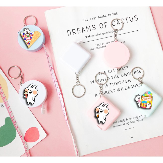 Móc chìa khoá kèm thước dây usagyuuun MKTD23 cute dễ thương hoạt hình thần tượng