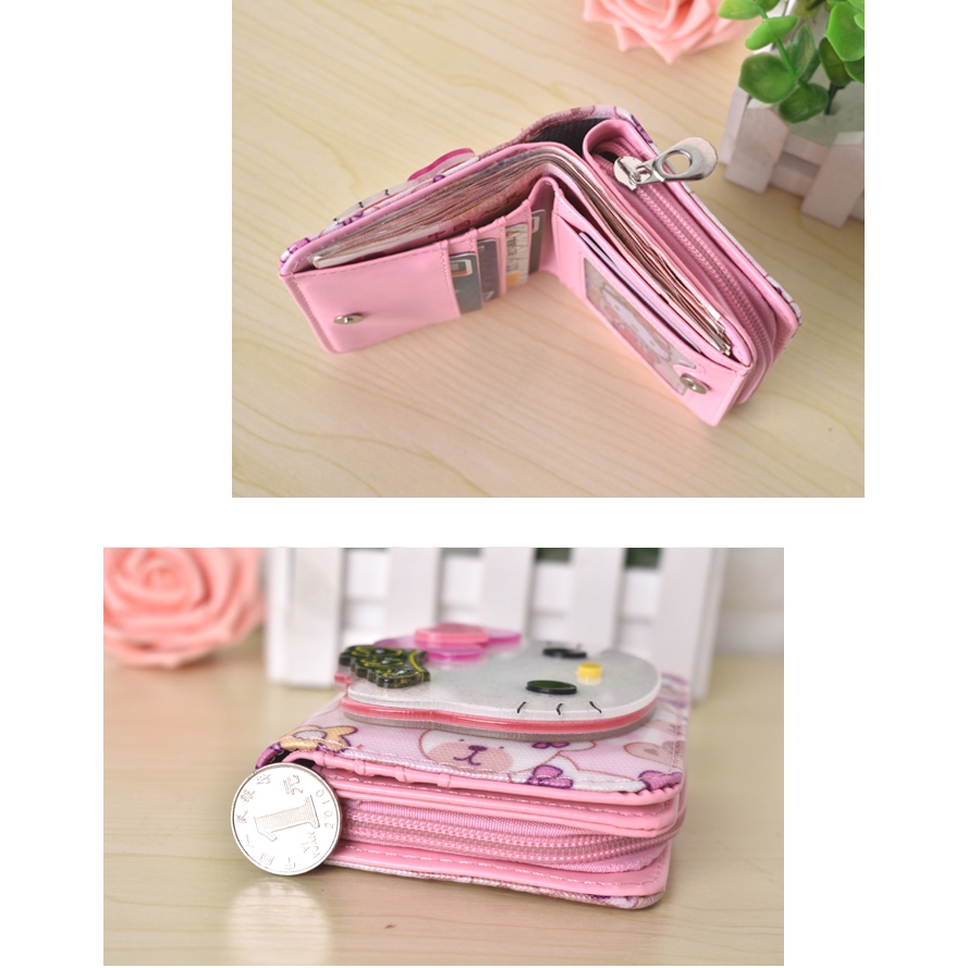 Ví Đựng Tiền Xu Hình Hello Kitty Dễ Thương Kn3301