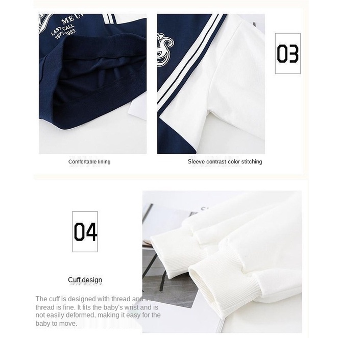 Áo Sweater dáng rộng thiết kế mới thời trang mùa thu theo phong cách phương tây cho bé gái