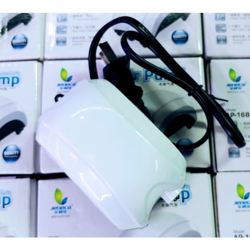 SỦI OXI mini 1 Vòi JENECA AP-910 gọn nhẹ êm cho hồ cá nhỏ. Kèm theo 1m dây + sủi.