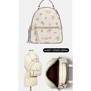 ❤️RẺ NHẤT SHOPEE❤️BA LÔ C0ACH IN HOA DA THẬT