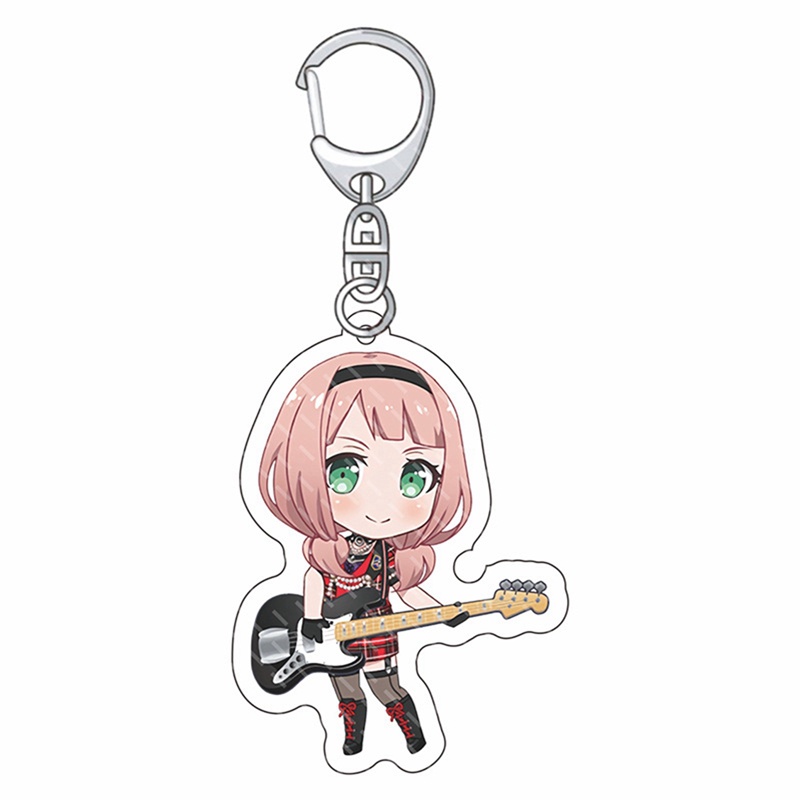 Bang Dream Móc Khóa Acrylic Hình Hoa Lily Ueno Natsuki Meizhulan Toyama Kasumi Ushigami