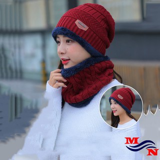 BỘ KHĂN LEN + MŨ DÀNH CHO NAM VÀ NỮ CAO CẤP GD20