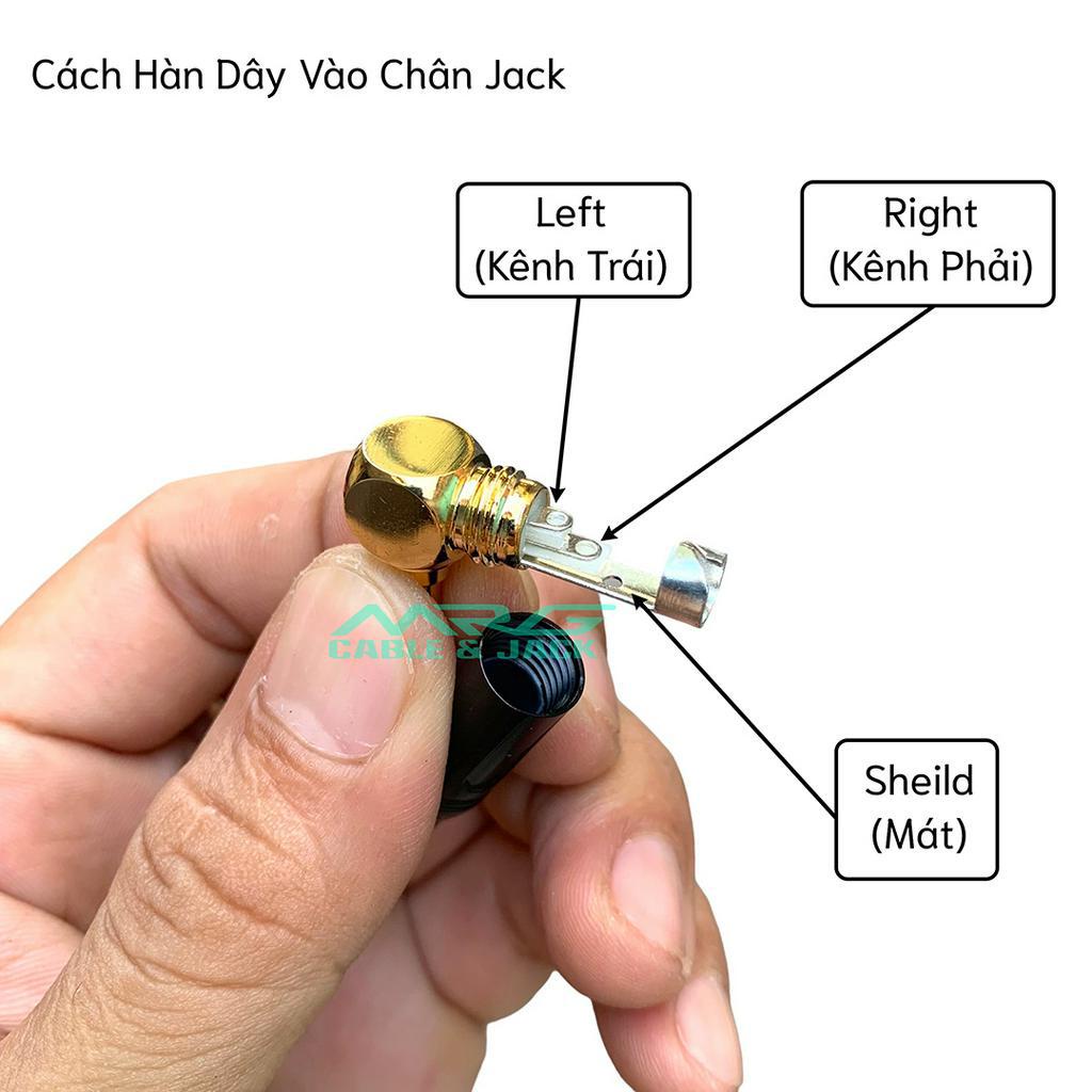Rack 3.5 Góc Vuông Hàn Dây Jack, giá 1 chiếc.