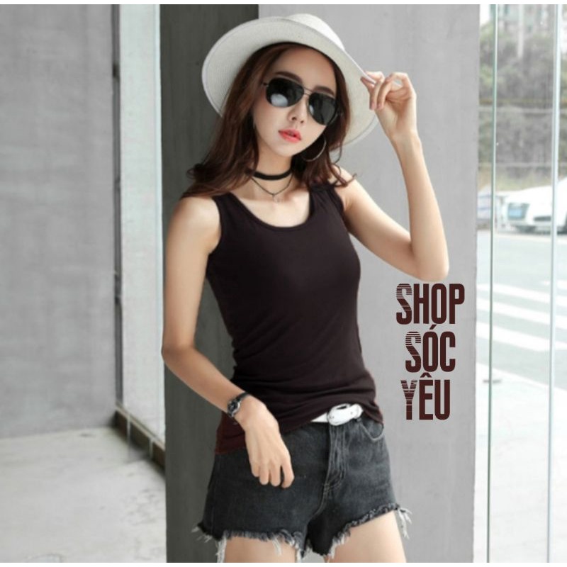 [SHOPEE TRỢ GIÁ ] Áo thun sát nách 35- 55kg ,áo ba lỗ đủ màu sắc,vải borip dày,mịn,co giãn thoải mái | BigBuy360 - bigbuy360.vn