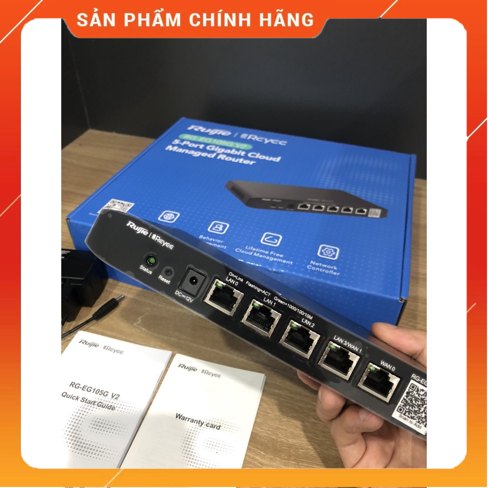 Router cân bằng tải RUIJIE RG-EG105G V2 - Bảo hành 36 tháng - Hàng chính hãng