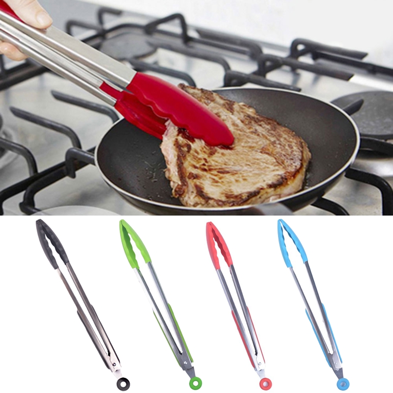 Kẹp gắp thức ăn 12 inch bằng thép không gỉ cao cấp