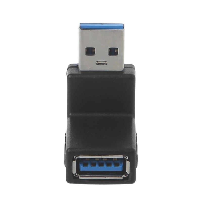 CRE  90˚ Left Right Angled USB 3.0 A Male To Female Connector Adapter For Laptop PC