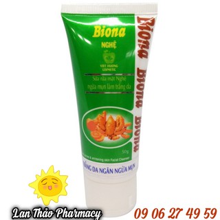 Sữa rửa mặt Biona nghệ ngừa mụn làm trắng da tuýp 50g giá tốt