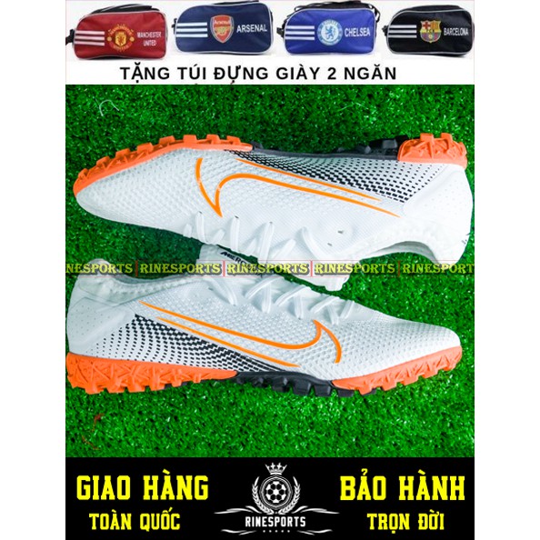 GIÀY BÓNG ĐÁ Mercurial Vapor 13 Pro trắng SÂN CỎ NHÂN TẠO HÀNG SUPER THAILAND