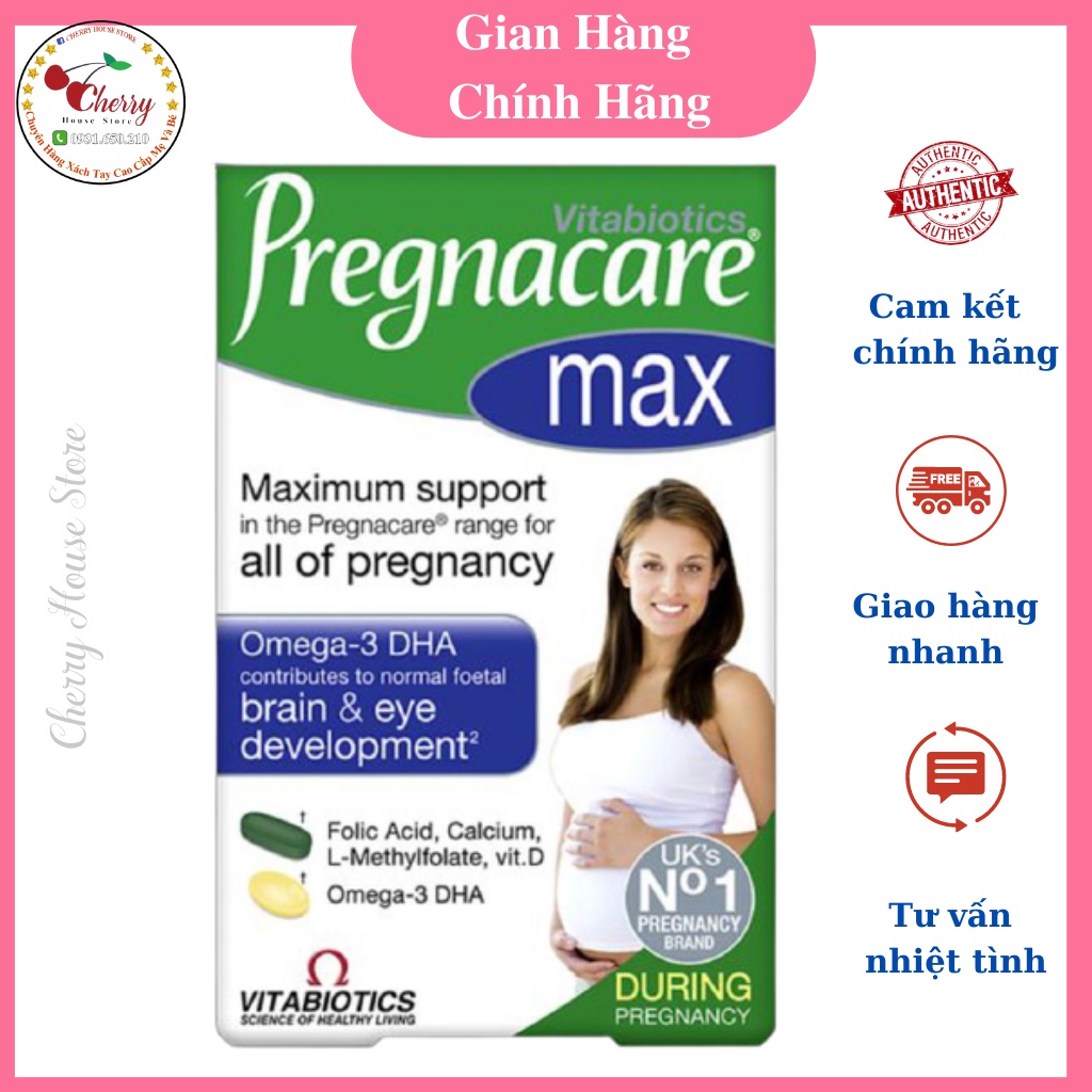 Vitamin bổ sung cho phụ nữ mang thai PREGNACARE MAX