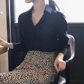 Áo sơ mi đen dài tay