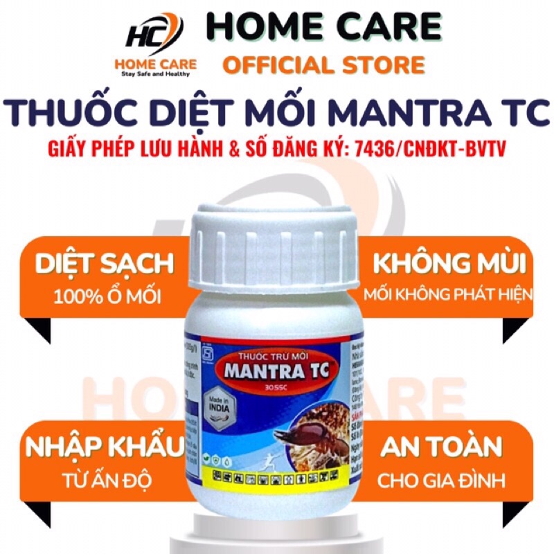Thuốc Diệt Mối Tận Gốc Mantra TC Chai 50ml Không Mùi Xuất Xứ Ấn Độ, Diệt Mối Cả Đàn – HOME CARE