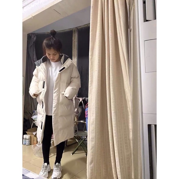 Áo khoác phao dáng dài nam nữ siêu ấm