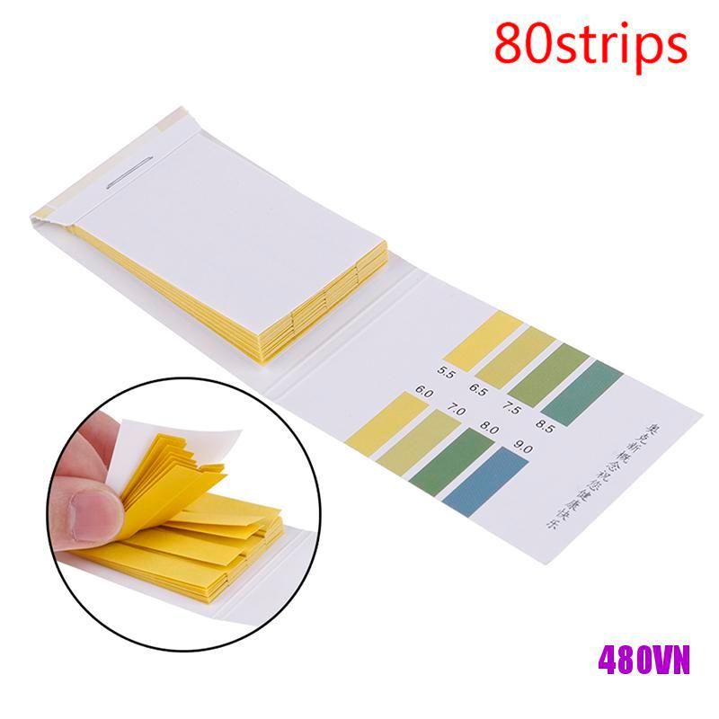 Máy Đo Độ PH 80Strips 5.5-9.0 Kiềm Dầu