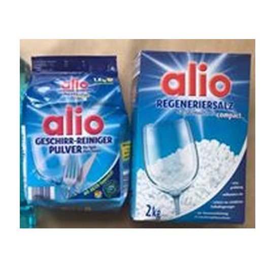 Combo Bột Rửa Bát Alio 1,8kg + Muối rửa Alio 2kg đồng bộ