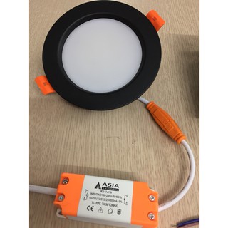 ĐÈN LED ÂM TRẦN VỎ ĐEN 7W ASIA