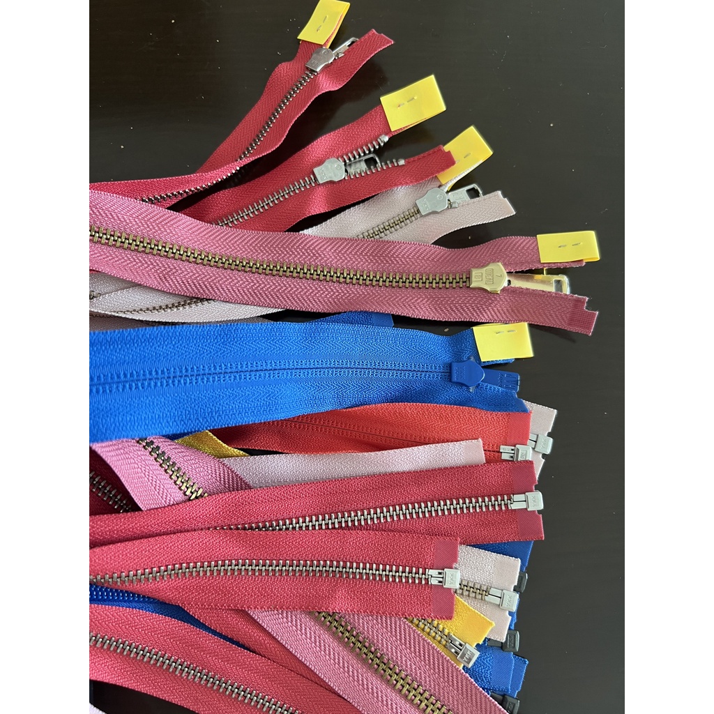 41~57cm) NHIỀU MÀU-Dây kéo phao, nylon hiệu YKK, CMZ, XBL,IDEAL để may áo khoác, áo phao hàng tốt VNXK.