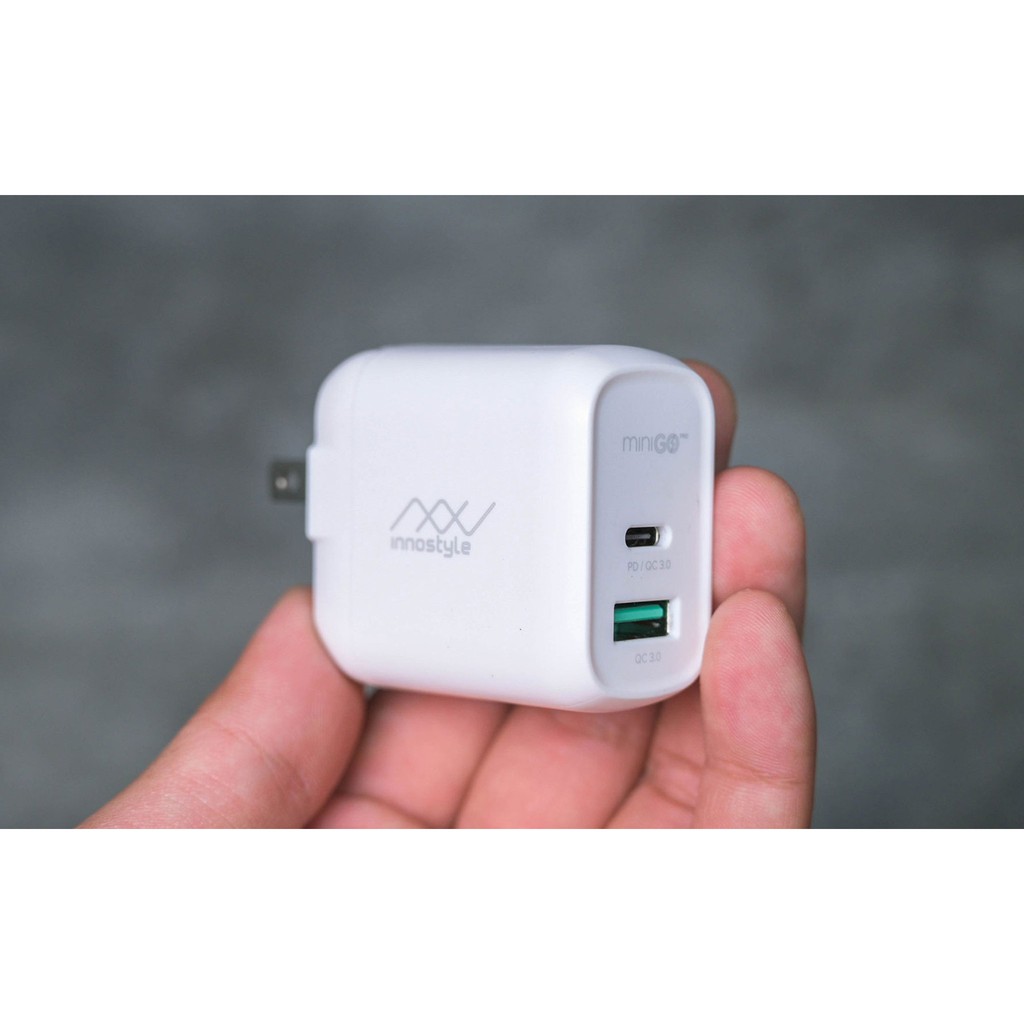 Sạc Nhanh INNOSTYLE Minigo Pro Dual PD/QC3.0 18W