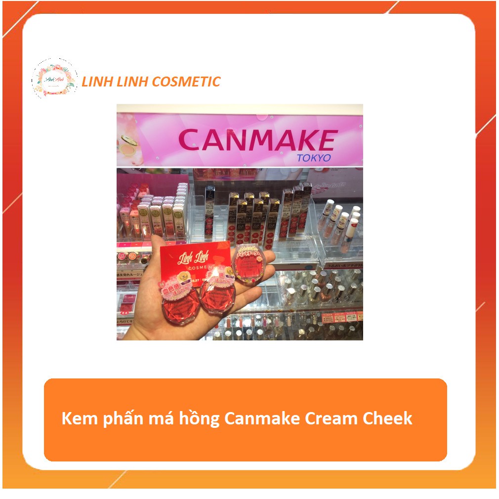 ( clip mua hàng ) Kem phấn má hồng Canmake Cream Cheek