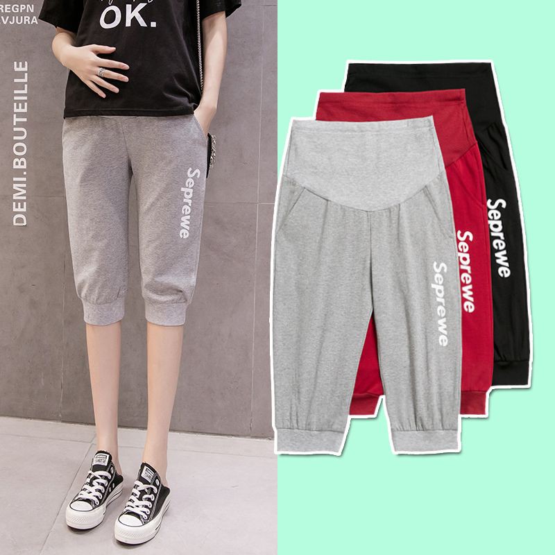 Quần Legging Thể Thao Thời Trang Mùa Hè Cho Mẹ Bầu