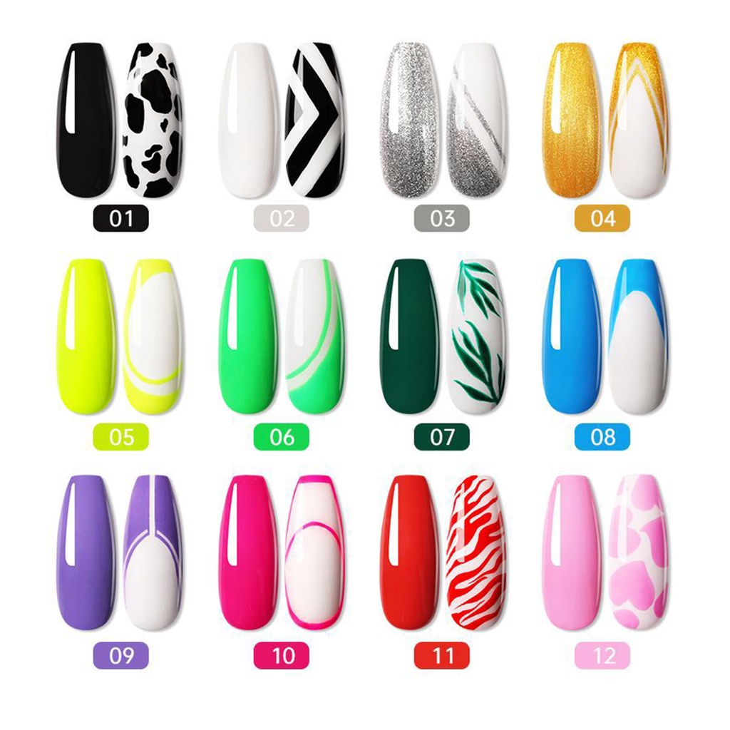 Gel Sơn Móng Tay 8ml Không Phai Độ Co Giãn Cao