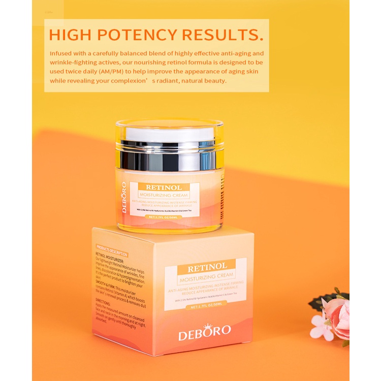 Kem Retinol GLAMN Retinol Dưỡng Ẩm Sâu Làm Sáng Da Chống Lão Hóa