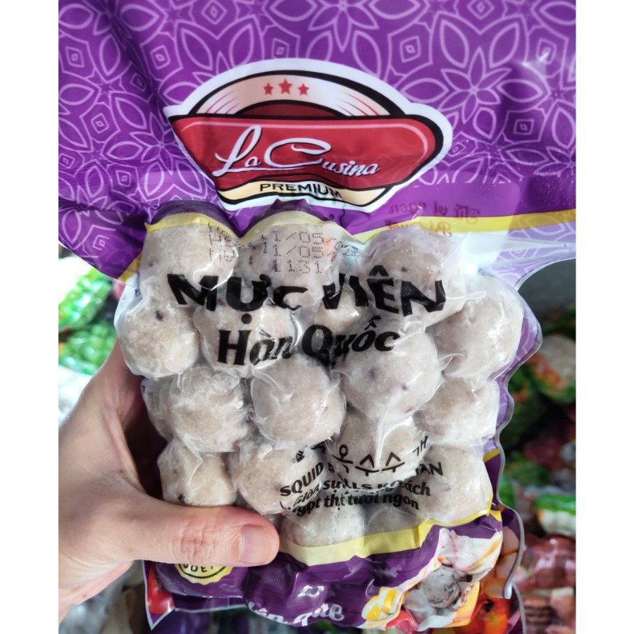 Mực viên Hàn Quốc 500g