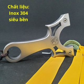 Ná Cao Su Ưng Vương, Ná Thun Inox Chạc Kẹp + Tặng dây đeo ná cực đẹp